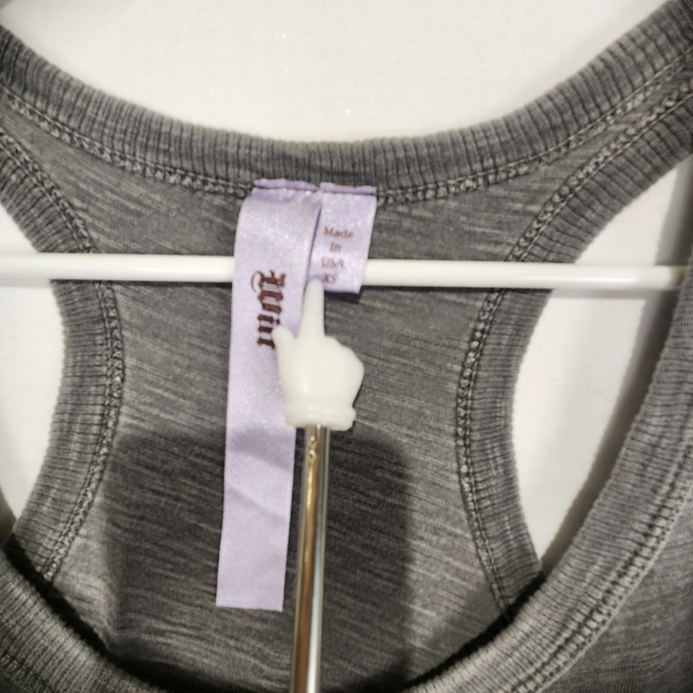 Wilt Women's Gray Racerback Tank Top - Picture 2 of 5